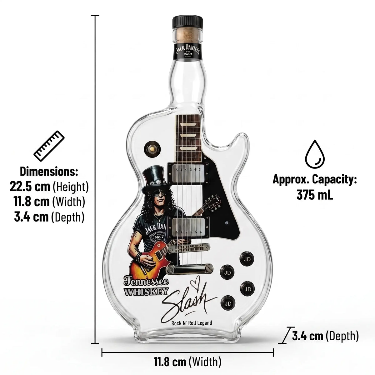 RockBottle™ Guitar Whiskey Decanter